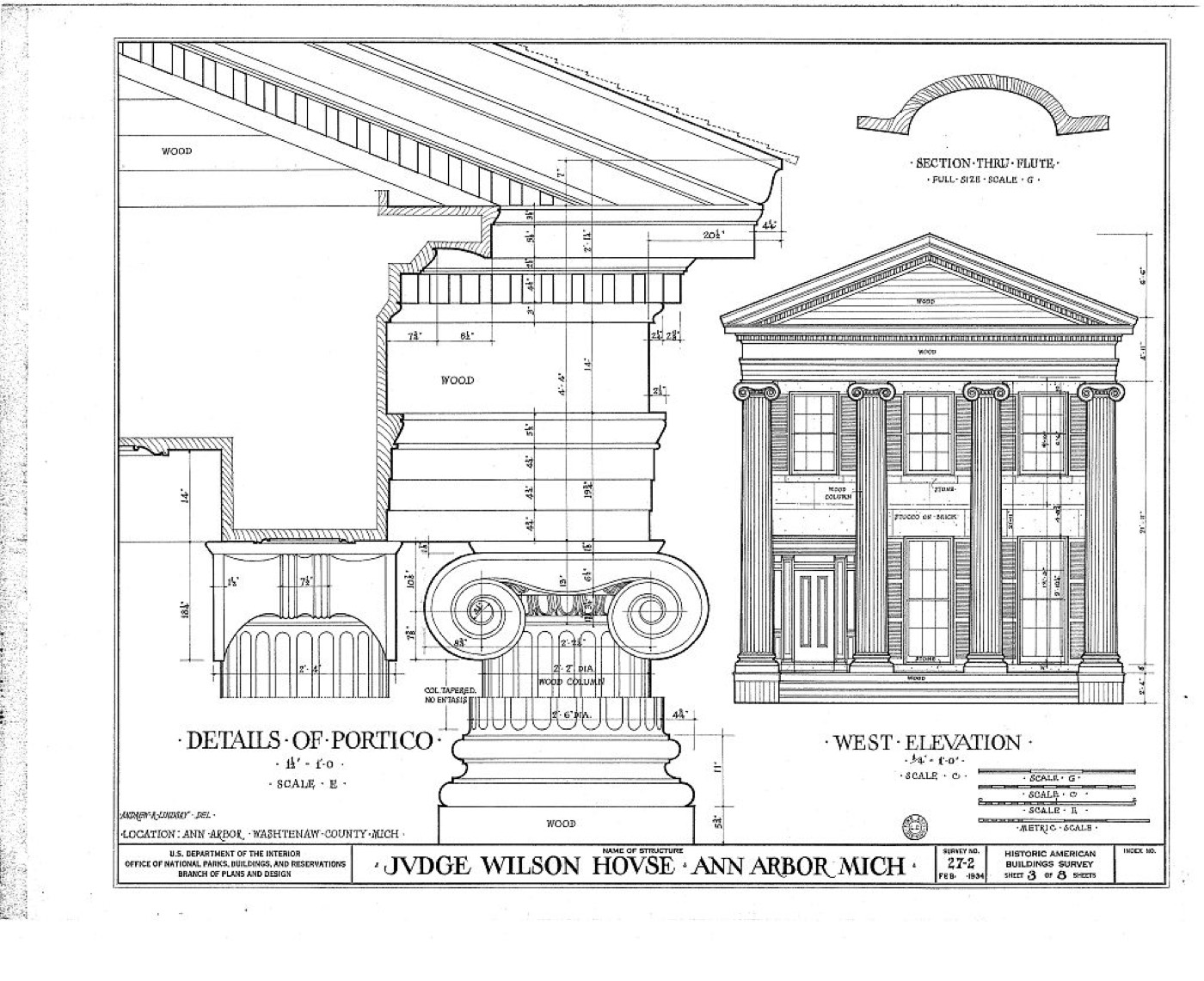 Architectural elevation drawing sheet under QA/QC review