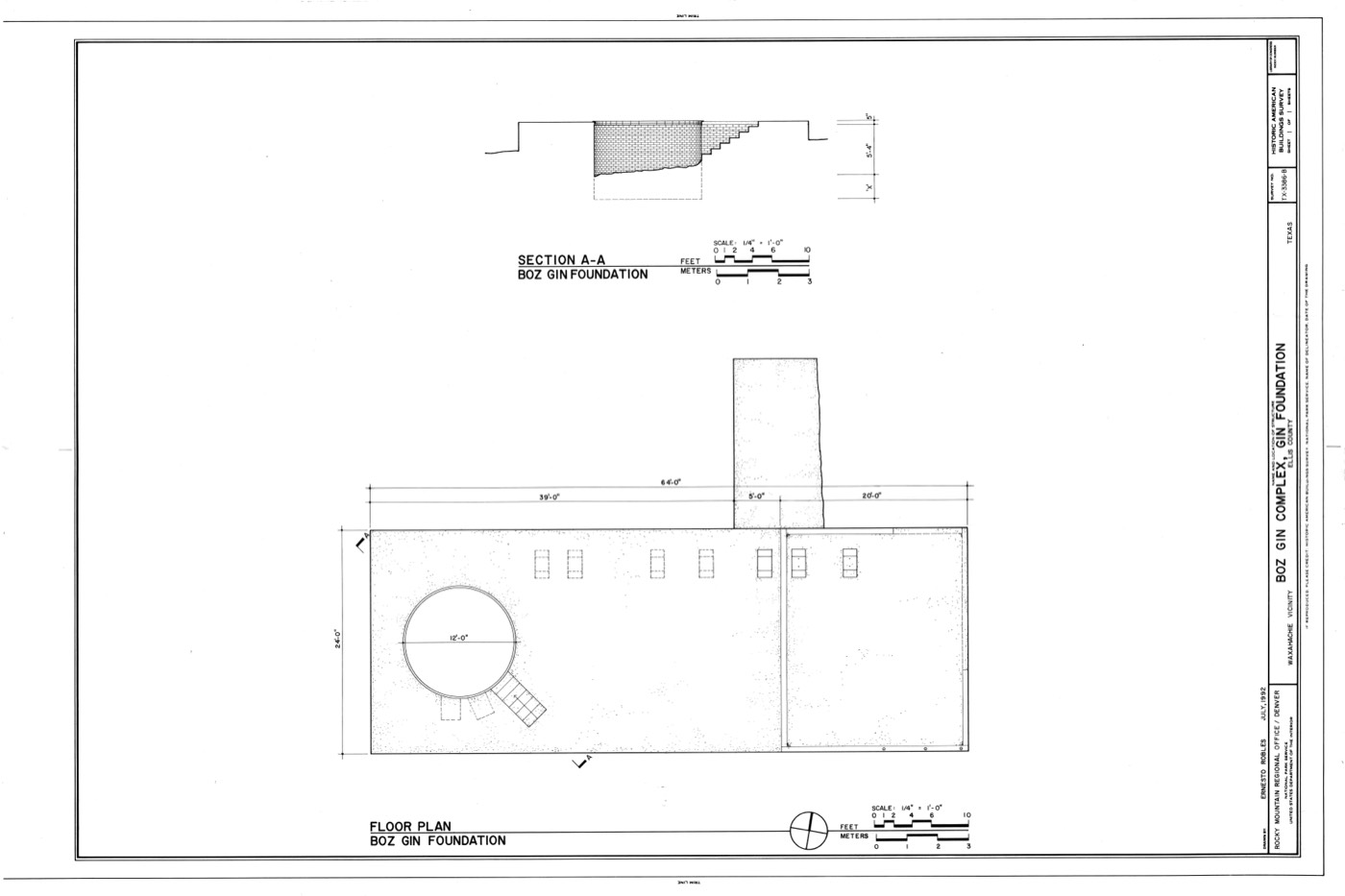 Shop drawing page from the submittal package under review